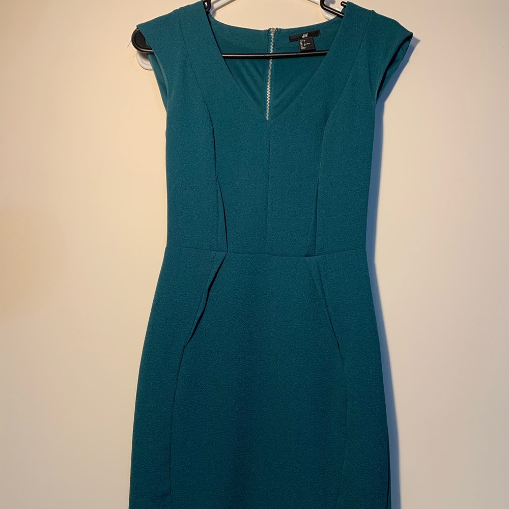 H&M Emerald Green Mini Dress - Picture 6 of 6